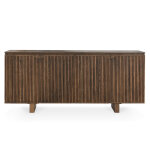 Roya Solid Wood 4dr Cabinet - Toasted Brown - Image 3