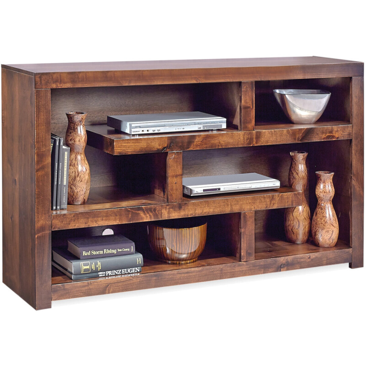bbc135fa4e2549edaea353af797c647a Contemporary Alder 60" Open Console DL1371GRP - Image 1