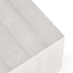 Layne Solid Wood Square End Table - Milk White - Image 4