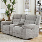 Richland - Bristol Grey Power Sofa Group With Power Headrests - Image 7