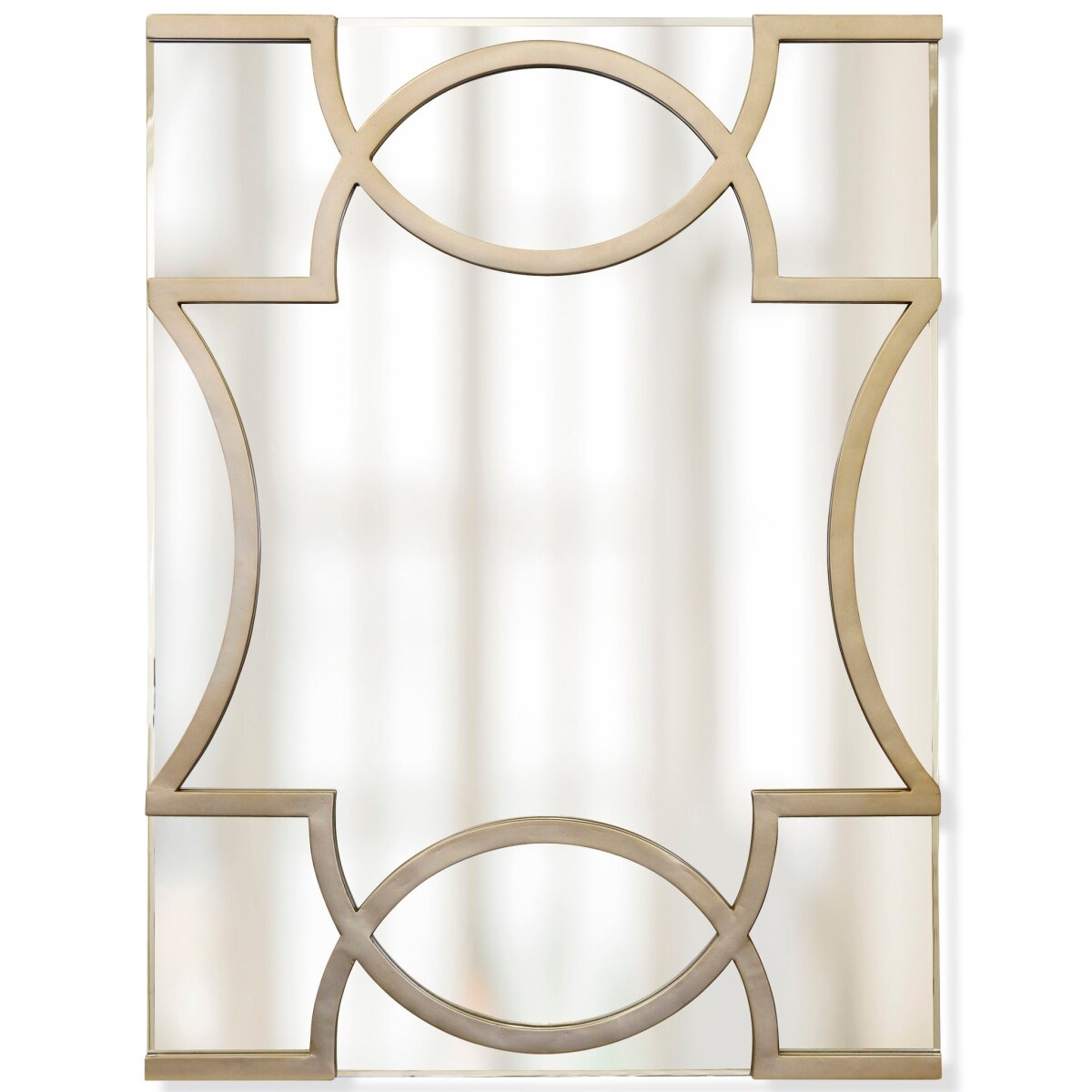 bc3e034eb0b36ee06d5b59ce65fd4e0e Sophia Mirror | Champagne Finish On Metal Frame | Plain Glass Beveled Mirror - Image 1