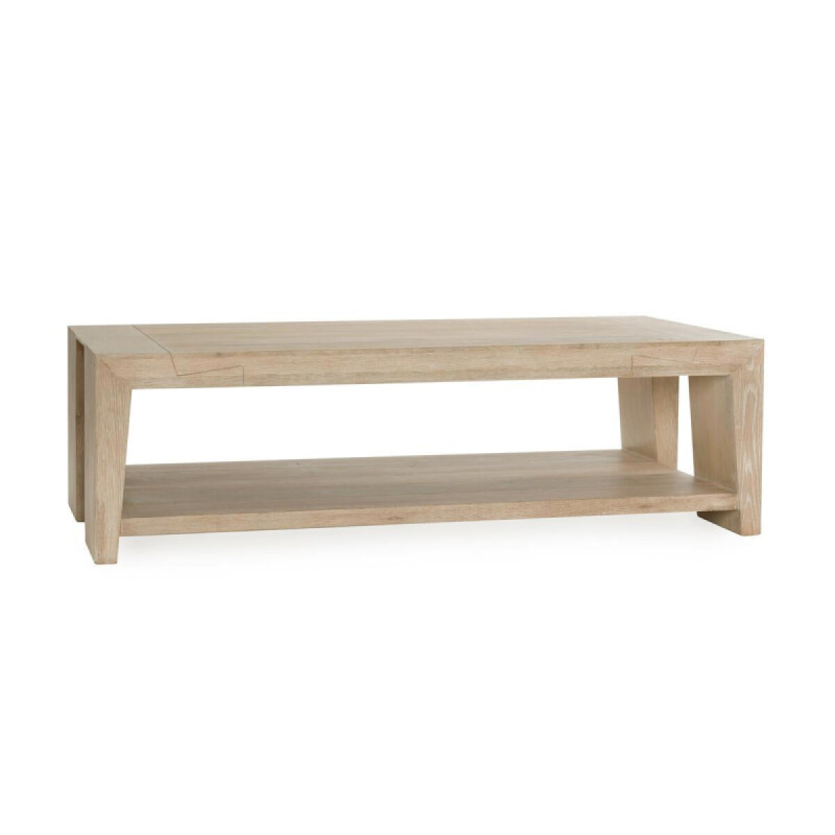 bc43813d05c80a6077e69a75f47d6b6f Troy Solid Wood Rectangle Coffee Table - Aged Cream - Image 1