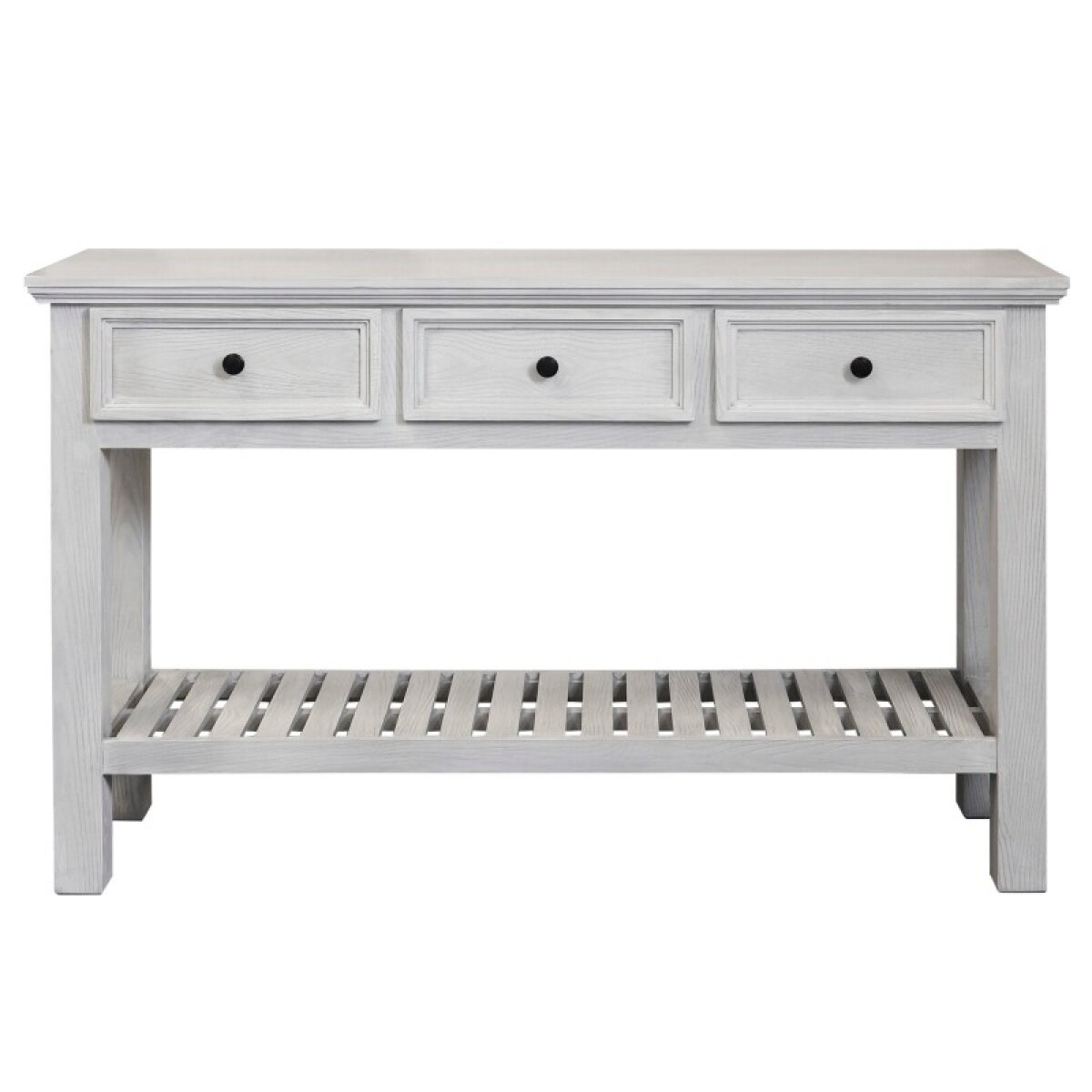 bcd27ea559b0934f9b89843fbed27fd2 Three Drawer Console - Image 1