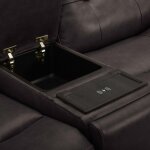 Carrington Loveseat w/Console P3 & ZG - Dark Brown - Image 4