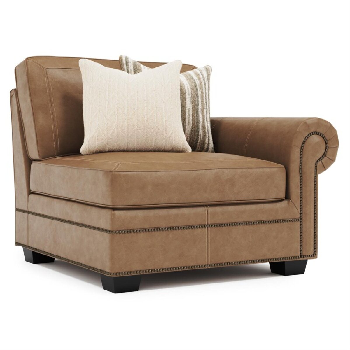 bd33d825738789f9e974474e71c5102f Grandview Leather Sectional Right Arm Chair - Image 1