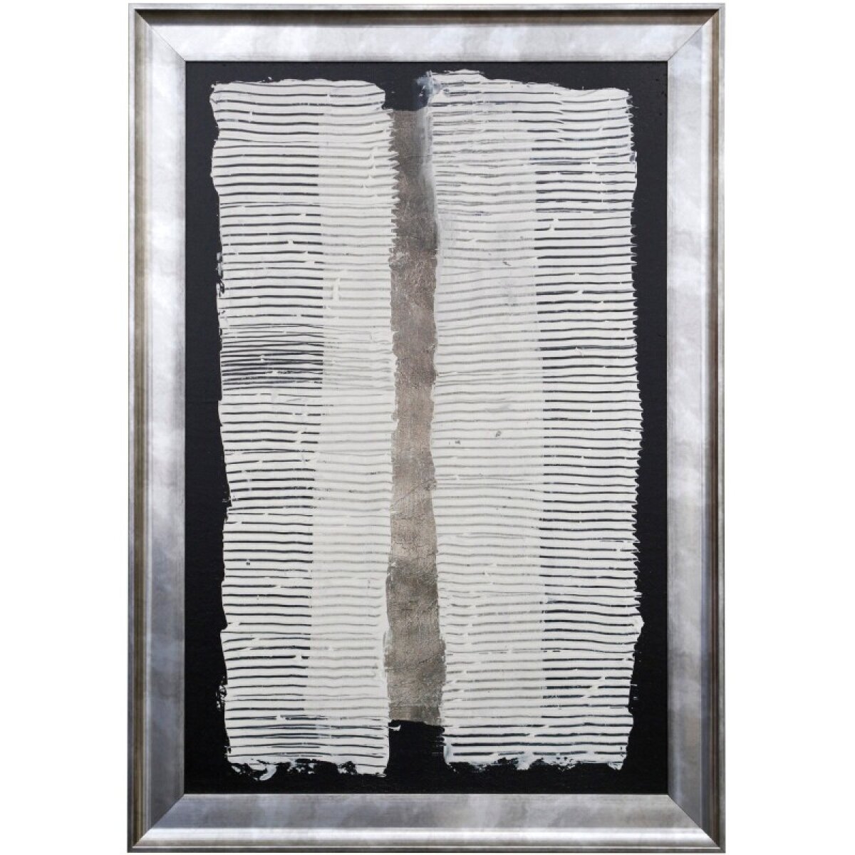 bd5693bce4b26d8ffa88c5953fe9d0a3 White Pillars Ii Textured Framed Print - Image 1