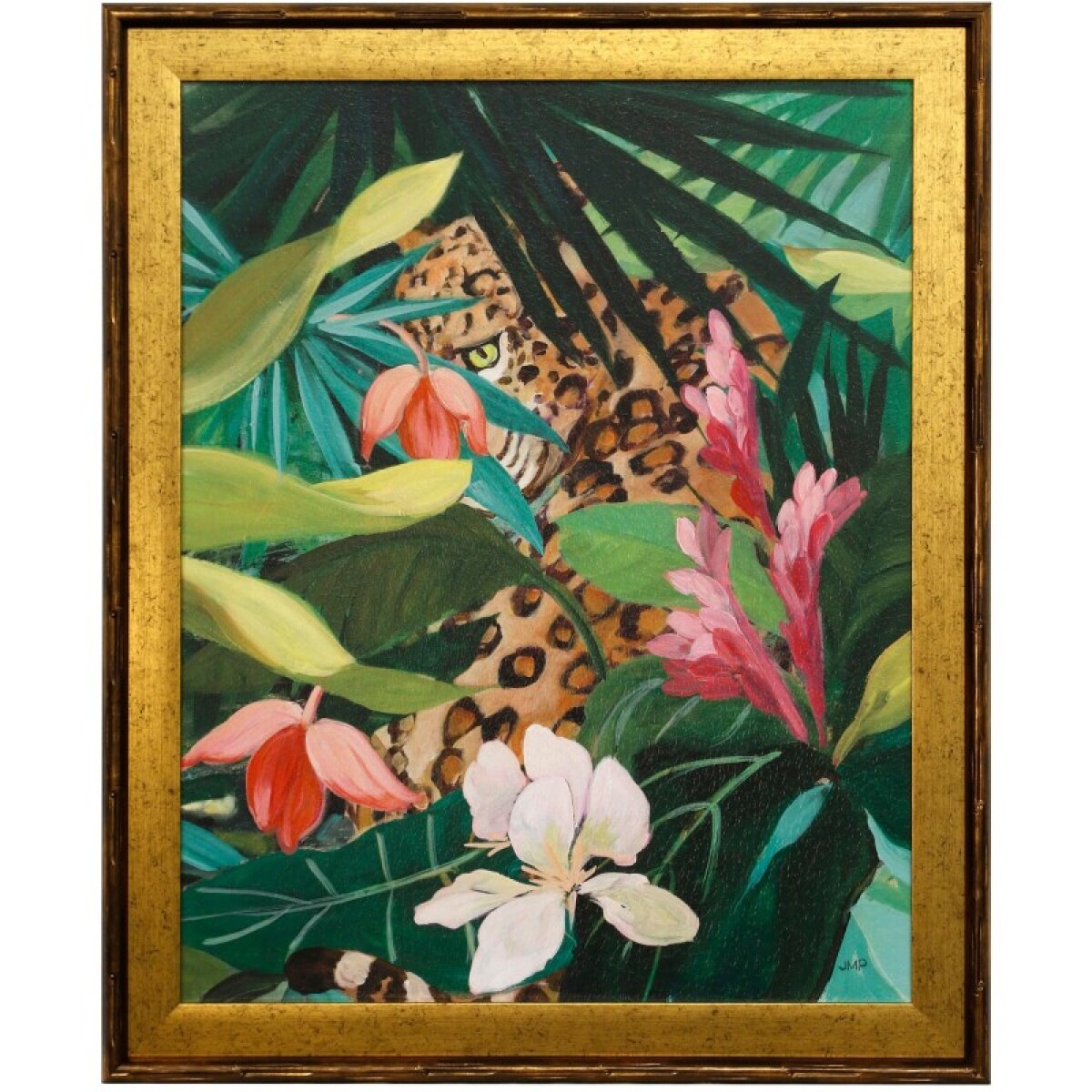 bd8940b1d01184e4203edf4baa8e1936 Hidden Jungle Ii Textured Framed Tropical Print - Image 1