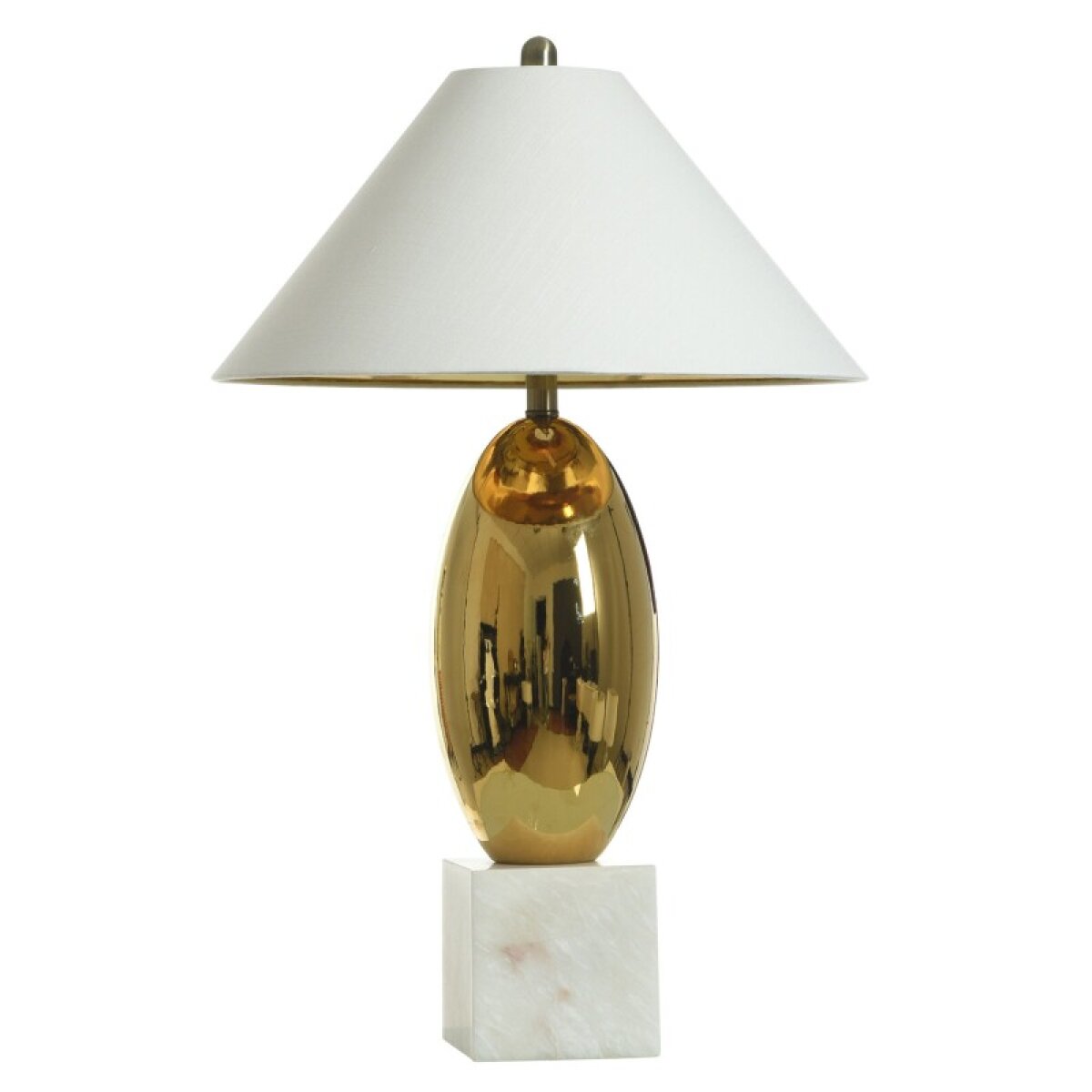 bdb62d7ff47c4653d97c39701a825bb1 Golden Orb Ceramic Table Lamp Dann Foley Lifestyle 31in 100 Watts 100 Watts 100 Watts - Image 1