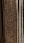 Aspen Solid Wood Round End Table - Antique White/distressed Brown - Image 8