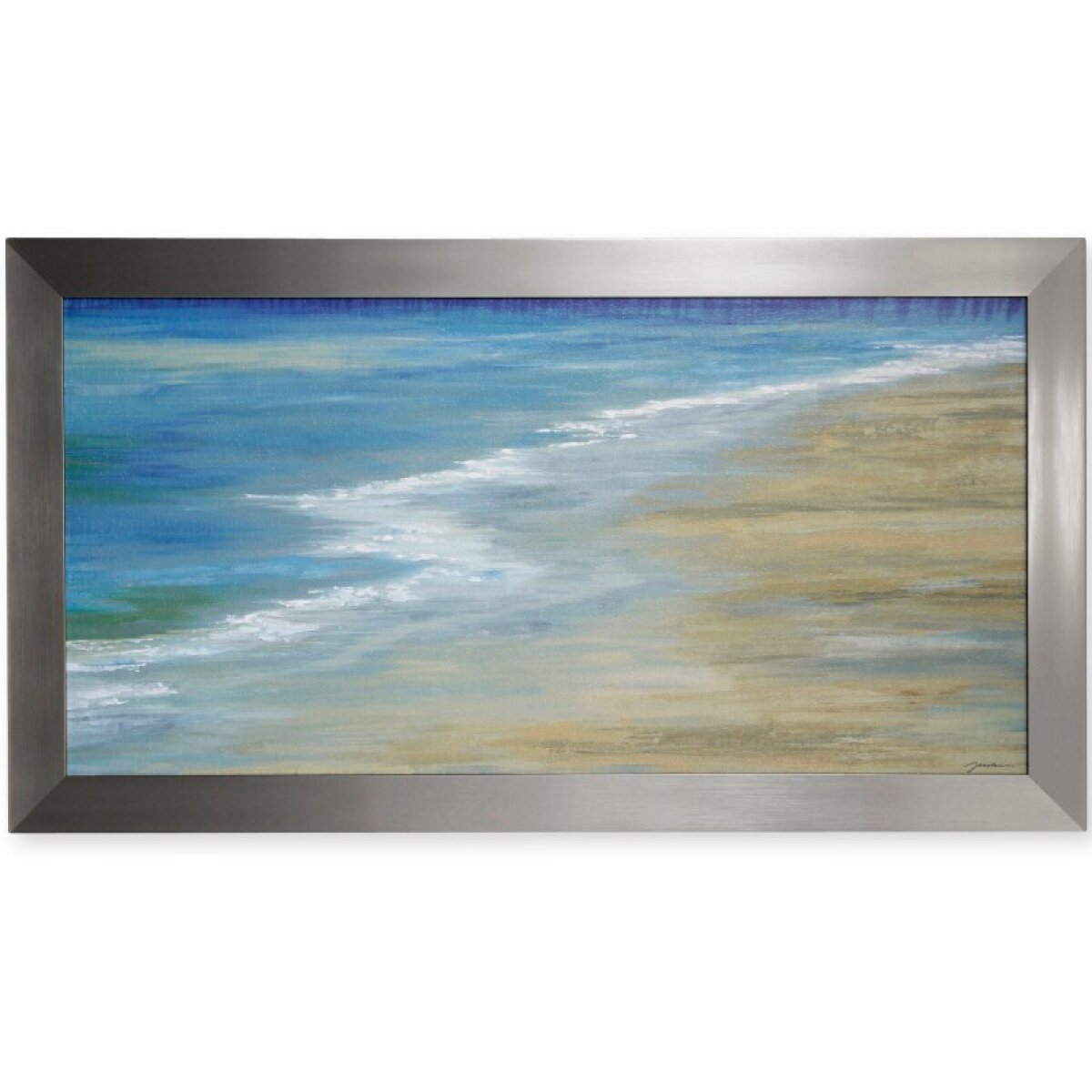 be3333d7b5a28323ba1e8b5a06dc5703 Sea Level Textured Framed Print - Image 1