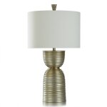 Imperial Silver Spun Hour Glass Transitional Table Lamp 150 Watts