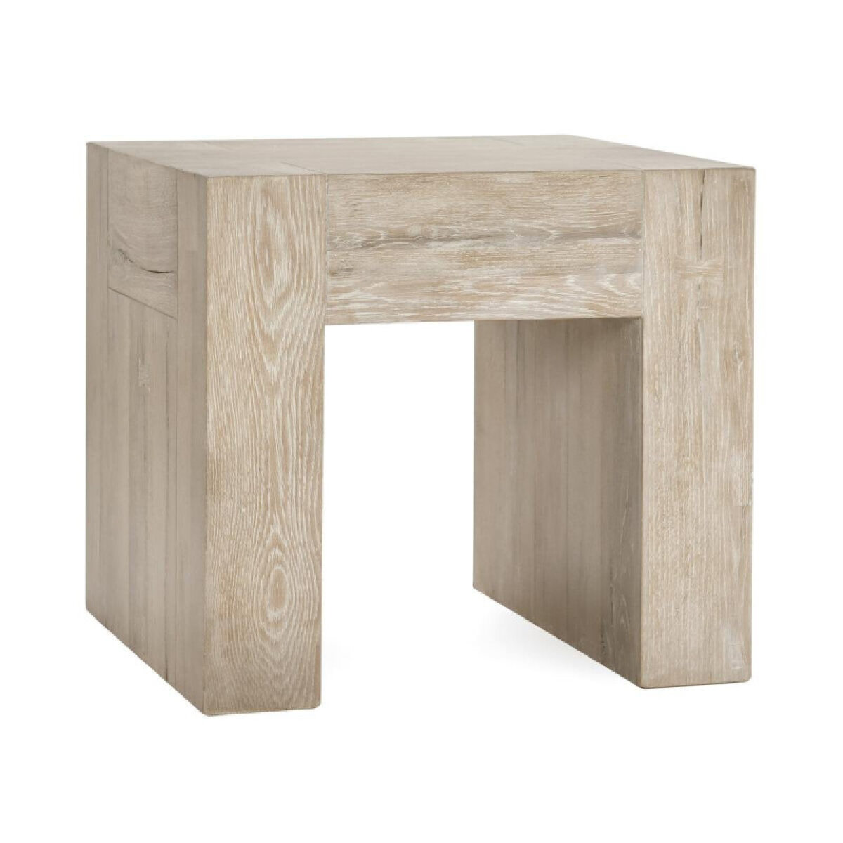 bf15f5094f58e2486903fd24c5559d9a Bristol Solid Wood Square End Table - Aged Cream - Image 1