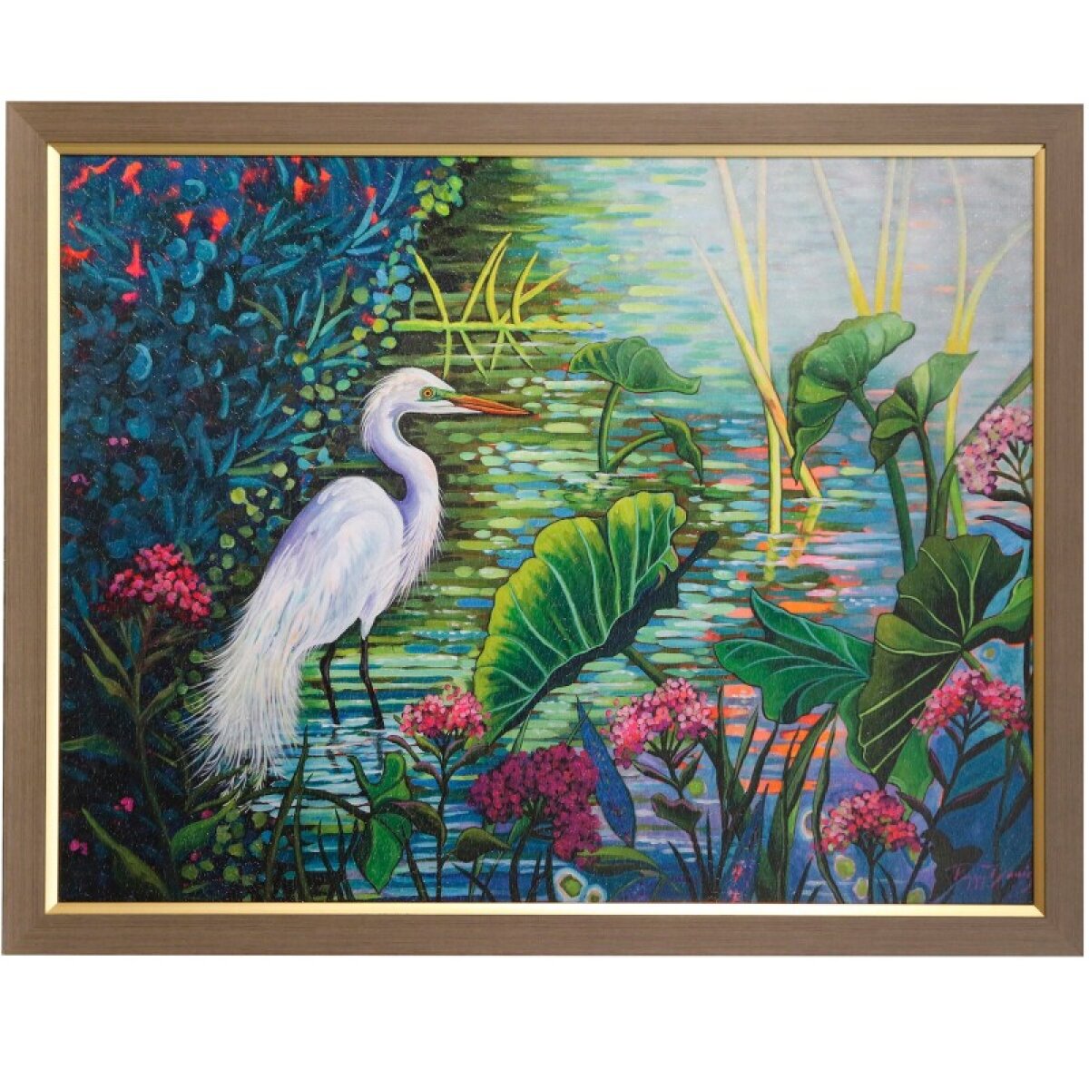 bf3d4edfc954fdfa3cddce76259dc75b Testing The Waters Textured Framed Print - Image 1