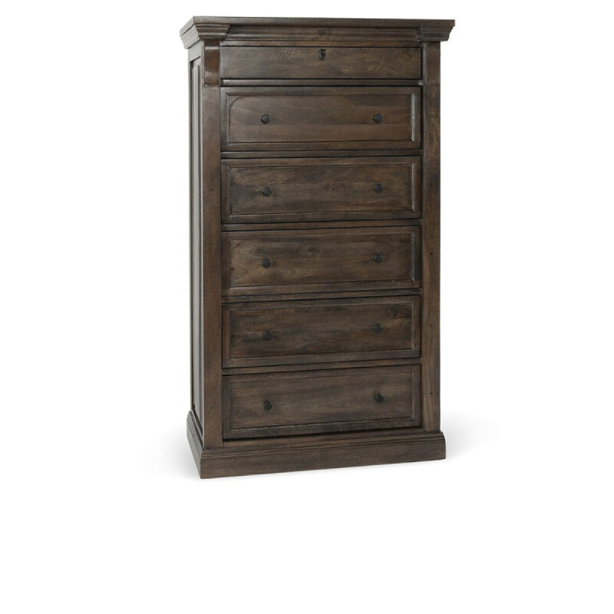 bf87e9434ad906fa336b99a4b72e6999 Adelaide Solid Wood 6dwr Chest - Cocoa Brown - Image 1
