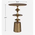 Flight Accent Table, Brass - Image 10