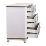 Dann Foley Lifestyle Willow White And Gold 3 Drawer Wooden Chest - Image 9