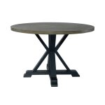 Lakeshore Single Pedestal Table- Navy - Image 4