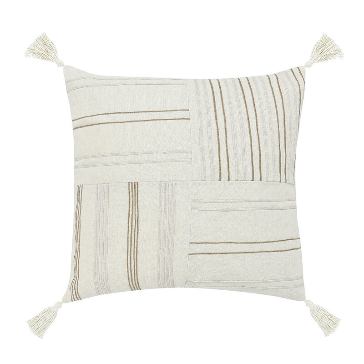 c007bb6617ed10e74d301dc8444f84da ST Apana Pillow - Ivory/Natural / 22"x22" - Image 1