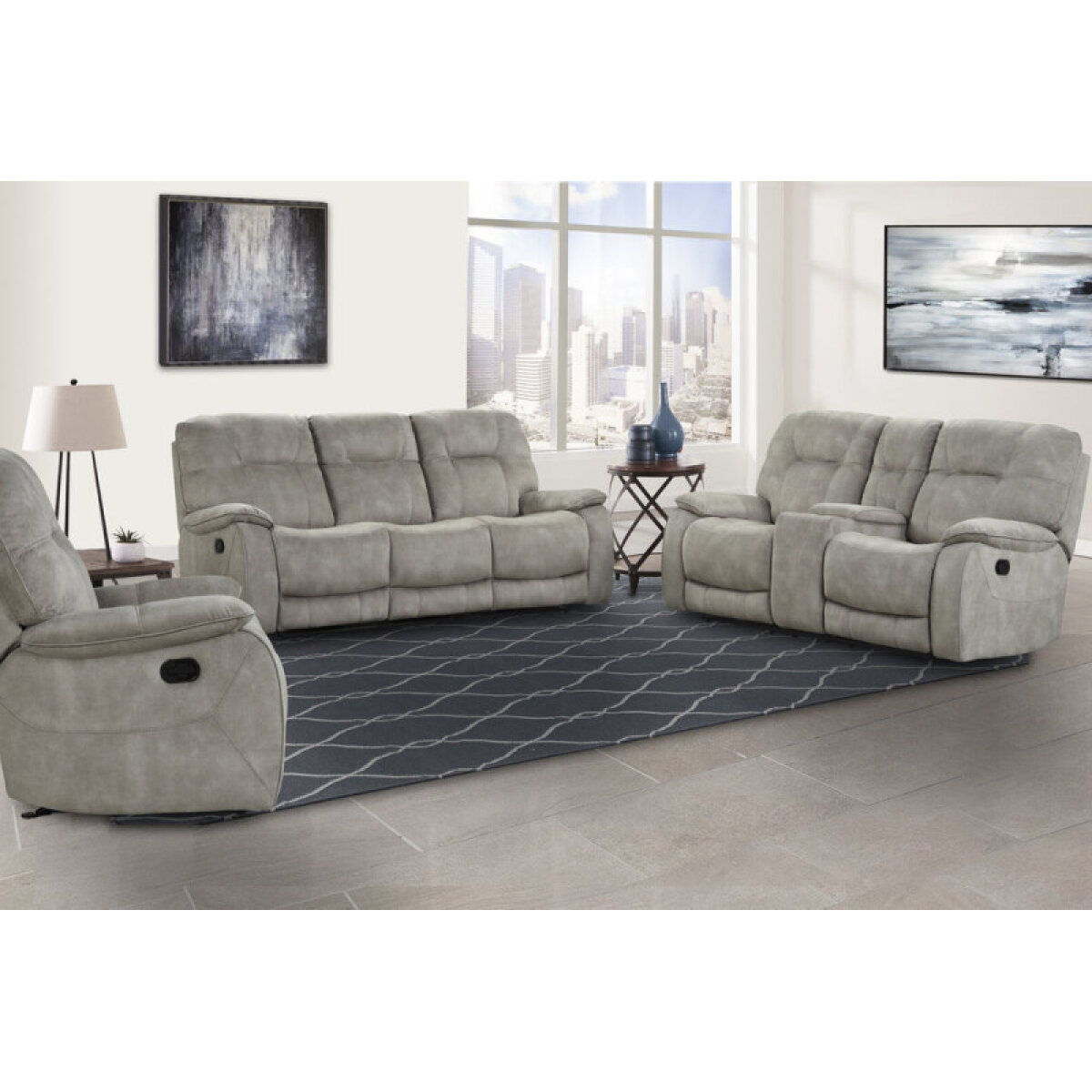 c02a4f41b5a5ef7b735d649e9fa5a506 Cooper - Shadow Natural Manual Reclining Collection - Image 1