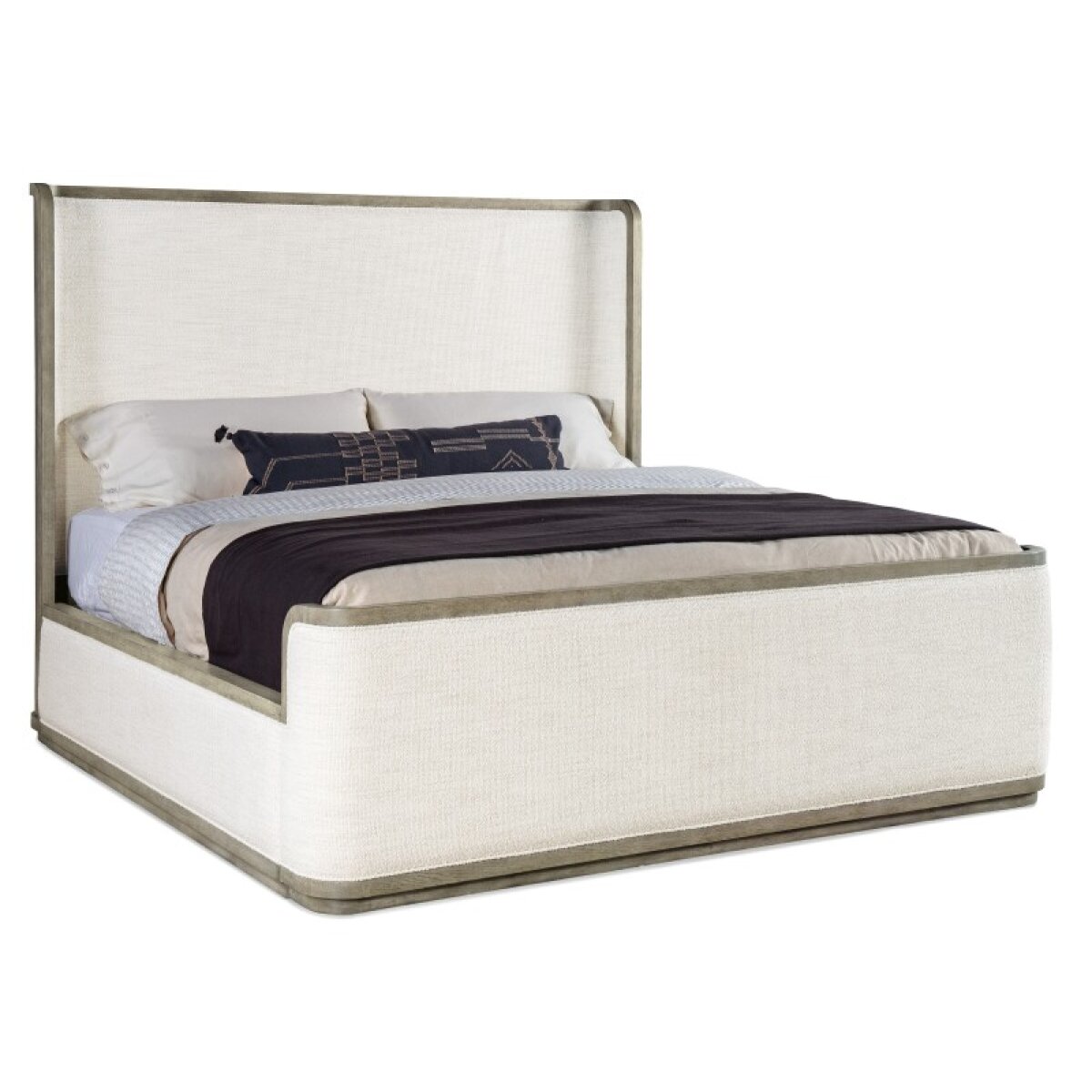 c035048ab21bc2bb48ec2e066bd2edd7 Bedroom Linville Falls Boones Queen Upholstered Shelter Bed - Image 1