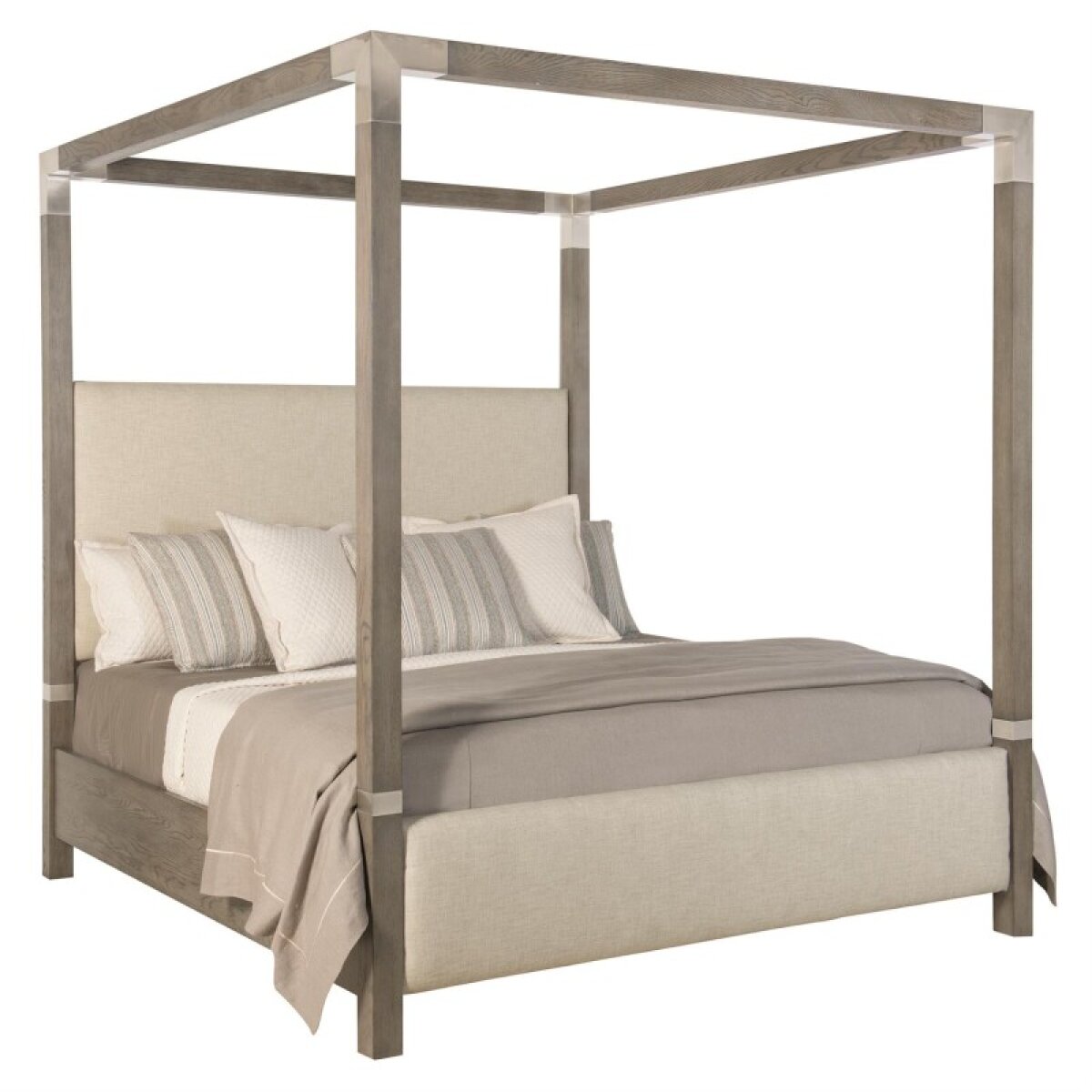 c04556f3e390c9f0f22834ad061e2ca9 Palma Fabric Canopy Bed King - Image 1