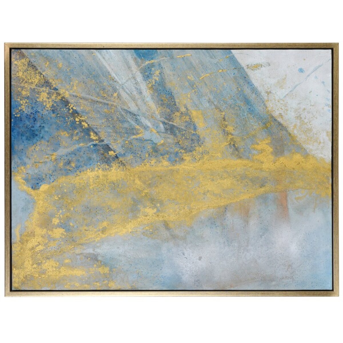 c069152f7170716f4a64d89811b44923 Austin Allen James Hand Painting On Canvas With Gold Framed - Image 1