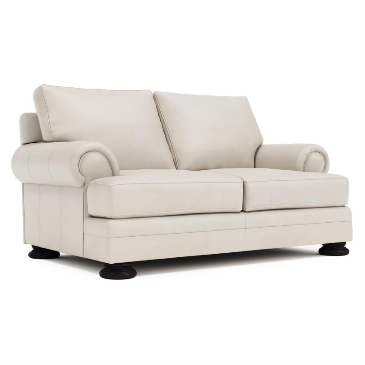c1c863f9ca861d5fb392c1339e3e39a7 Foster Leather Loveseat Without Pillows & Nails - Image 1