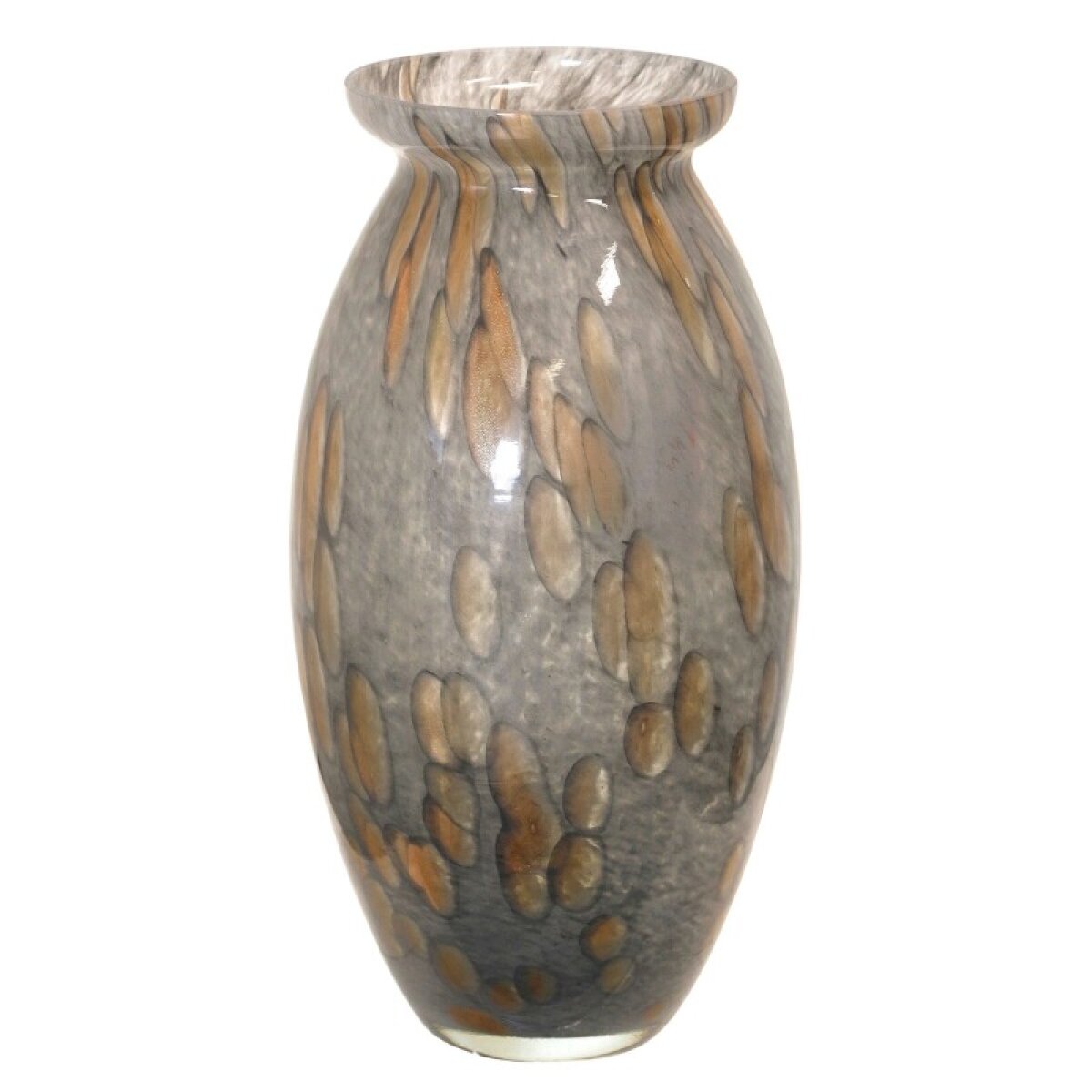 c1d8b24ced3af74680e6a6b14d531ce4 Grey Aventurina George Glass Vase - Image 1