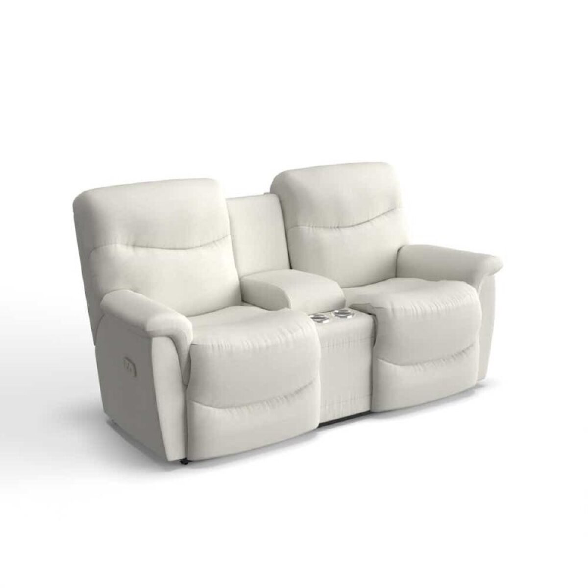 c1f97541530e3e229cad92e853c570c4 James Power Reclining Loveseat w/ Headrest, Lumbar & Console - X49521 - Image 1
