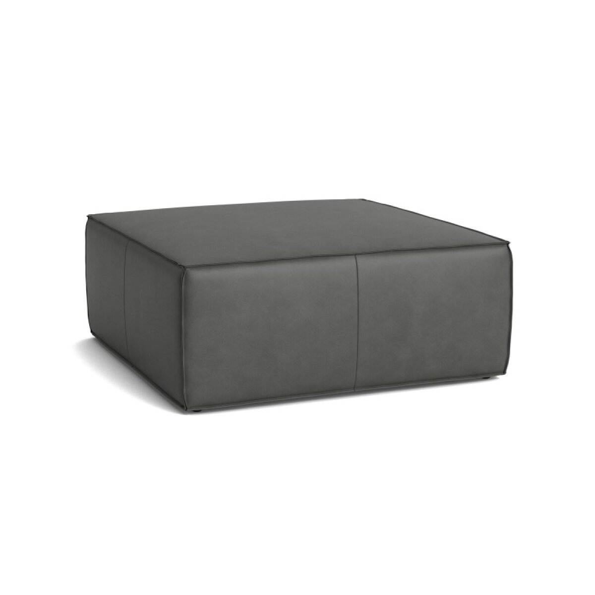 c2288a76057c87c526704f1817ba41a0 Rhonda Square Leather Ottoman - Image 1