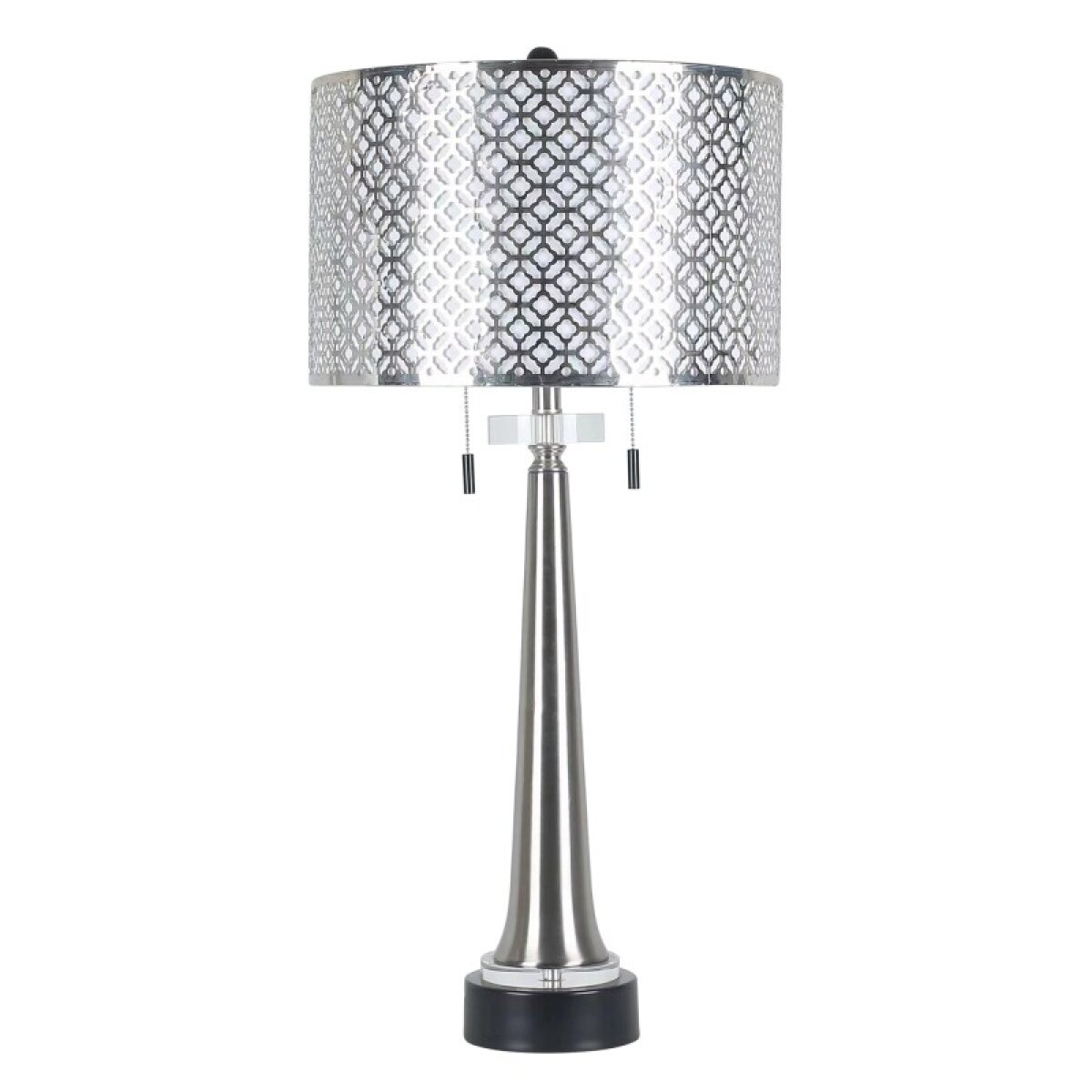 c23bb698d2fa5ba74557e08079cde4e0 Sultan Silver Metal Table Lamp - Image 1