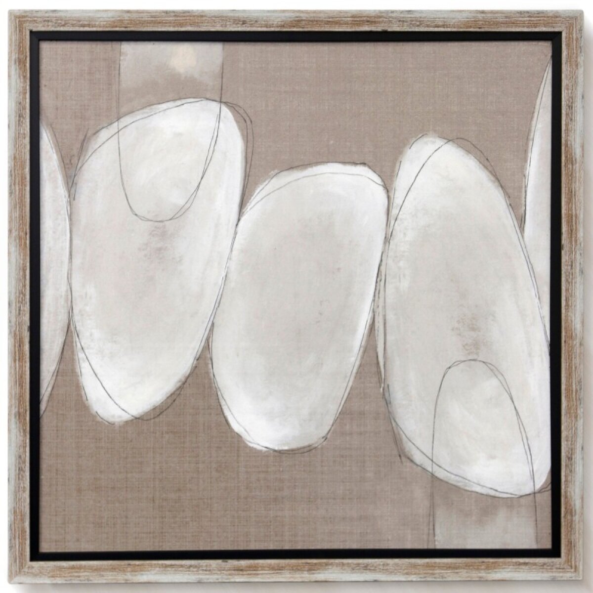 c3065a8d56e7c33ae6e2e25c6fa23de2 Simple Stones Ii Textured Framed Print - Image 1