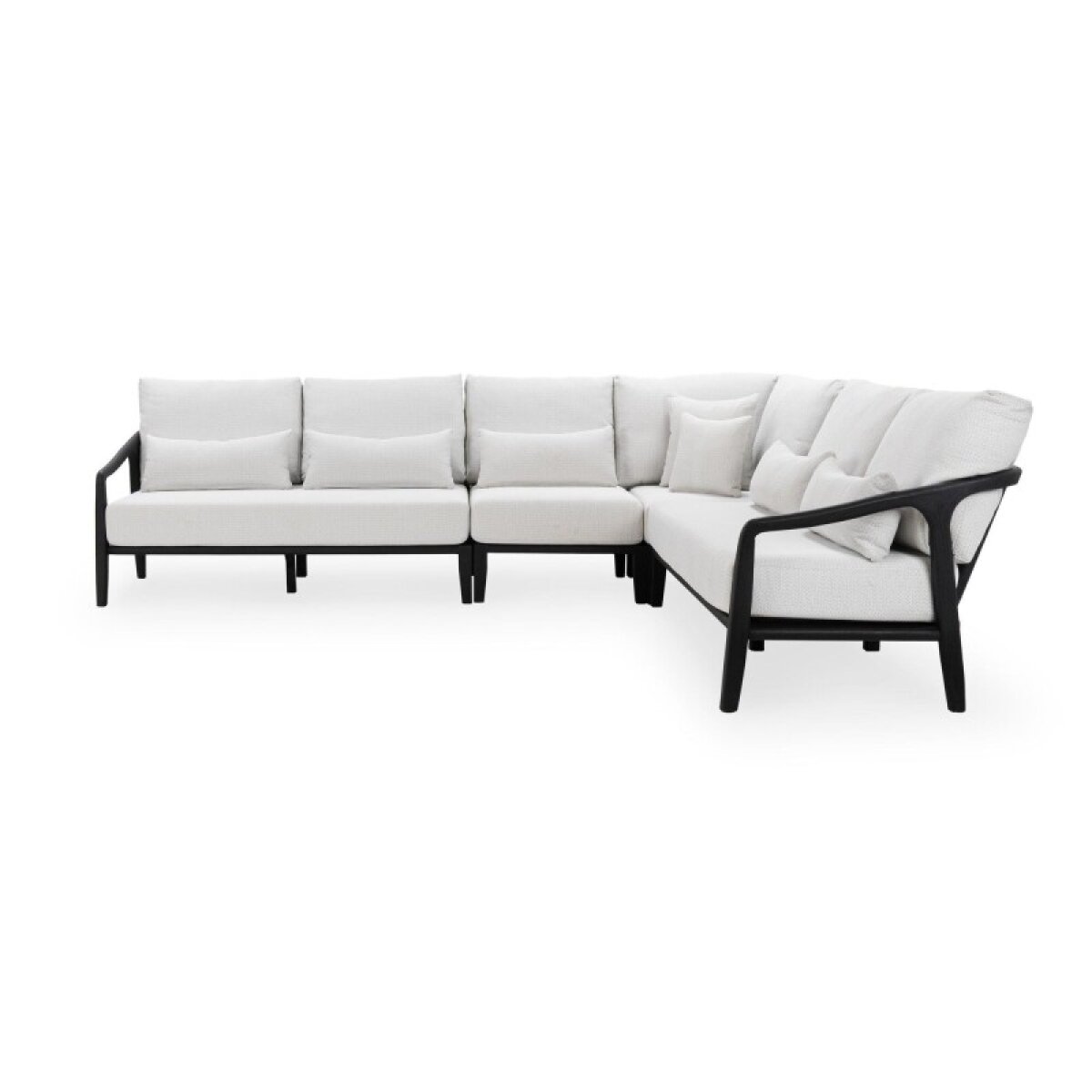 c3c69c6544679f5c9a93b031d8c8b282 Aria Outdoor 4pc Sectional - Black - Image 1
