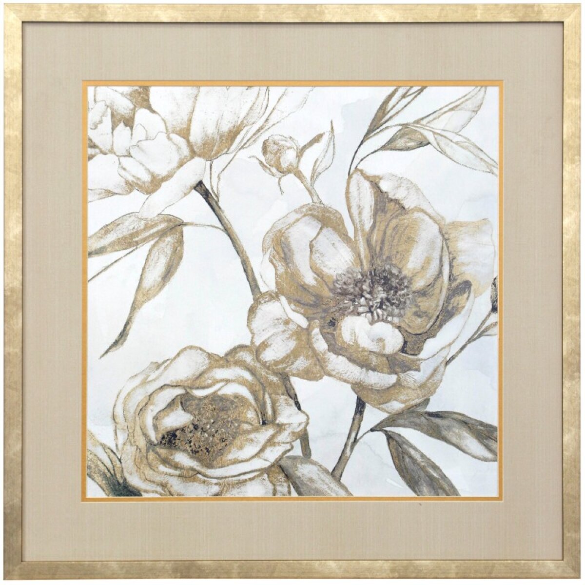 c4502618671726d8a7150dcec22cff0a Peony Glitz I Peony Glitz I Framed Print Under Glass - Image 1