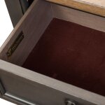 Americana Farmhouse 2 Drawer Night Stand w/ Charging Station - Black - Image 8