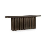 Tiber Solid Wood Rectangle Console Table - Toasted Brown