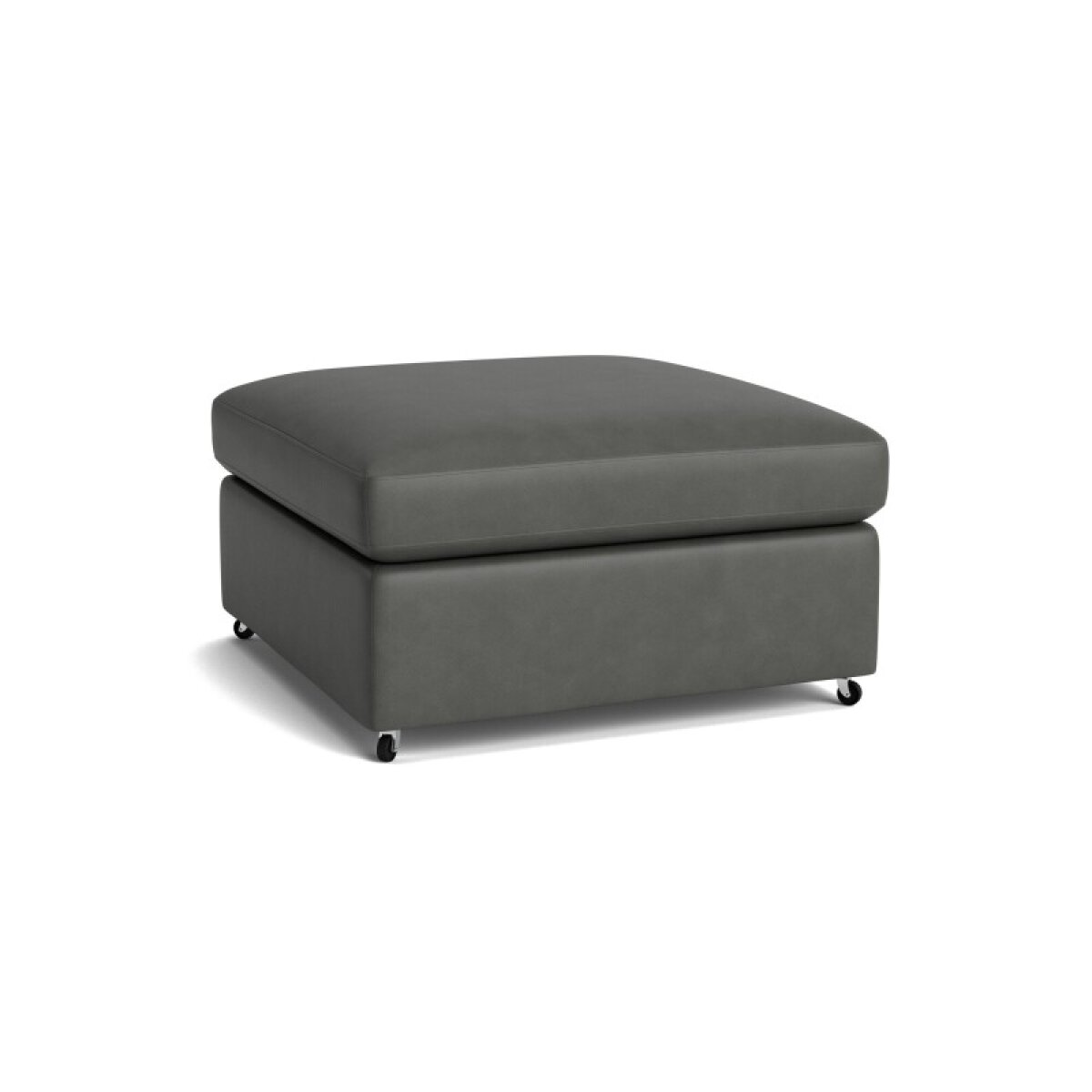 c4b256f73b1725f5096bdb9cee261239 Beckham Leather Ottoman - Image 1