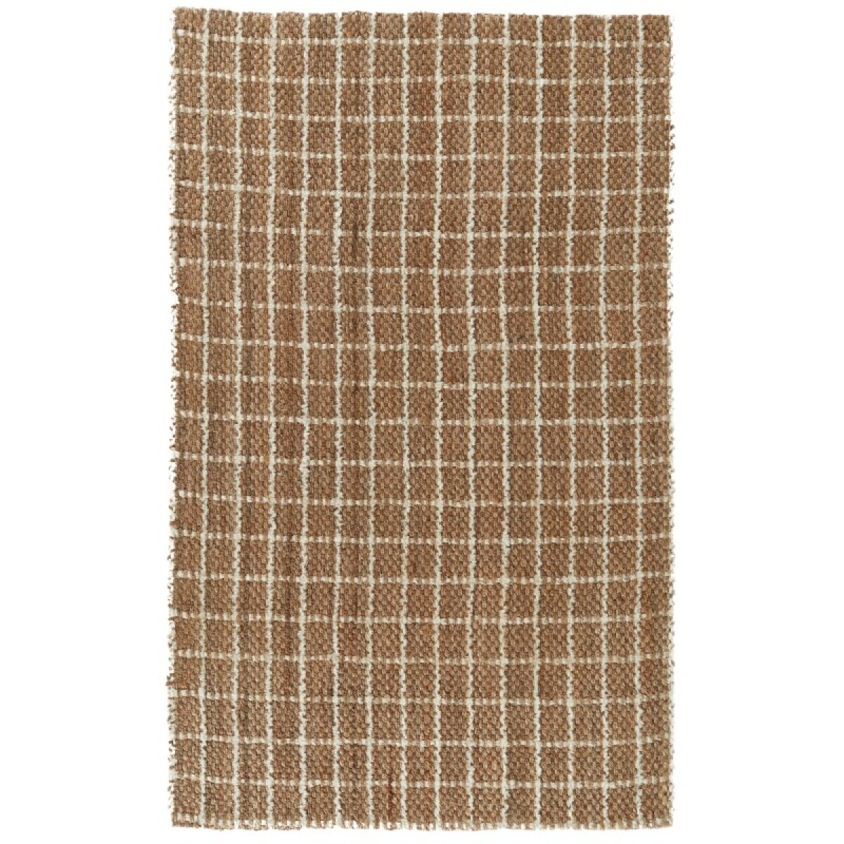 c52ef4177d71755c763bf2e6d0b2c1bd Windowpane Chenille Natural/ivory 8'x8' - Image 1