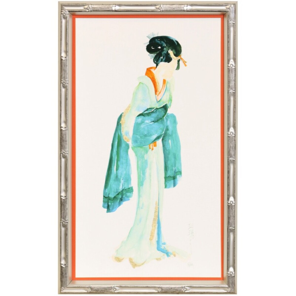 c55a81ae7a2f50f8e2748d49feeac210 Geisha Ii Bright Dann Foley Framed Print Under Glass - Image 1