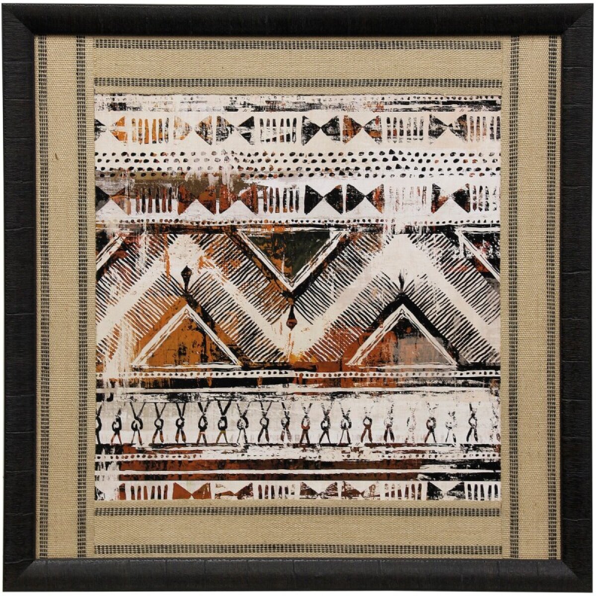 c574a31bdc78f2103ef6b3176decea46 African Patterning I Framed Print Under Glass - Image 1
