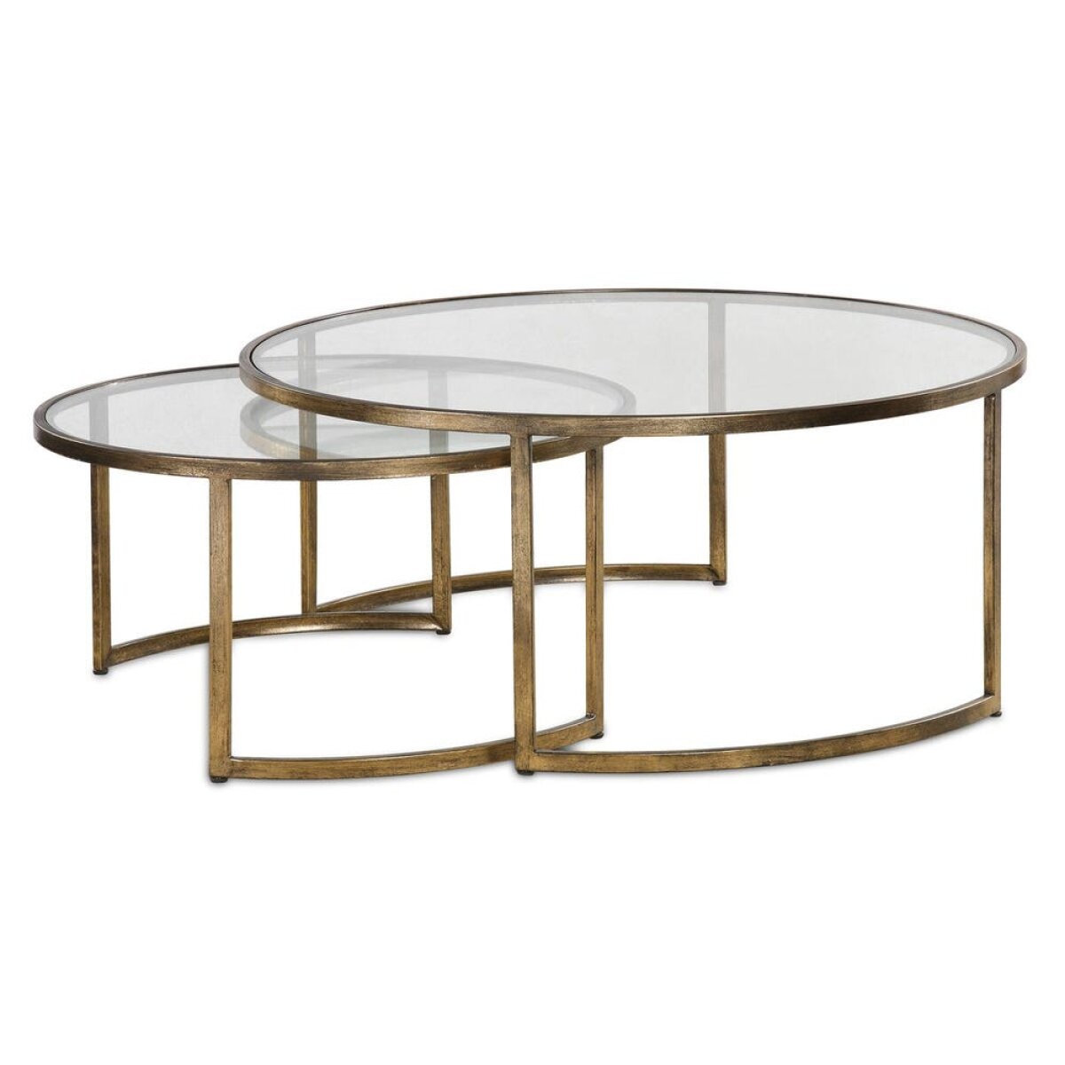 c59b95c8728d6b14cc39a543fd7f9625 Rhea Nesting Coffee Tables, Gold, S/2 - Image 1