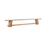 Foundation Solid Wood Counter Bench - Light Oak