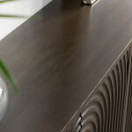Colson Solid Wood 4dr Cabinet - Dark Brown - Image 10