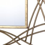 Antique Gold Metal Wall Mirror - Image 5