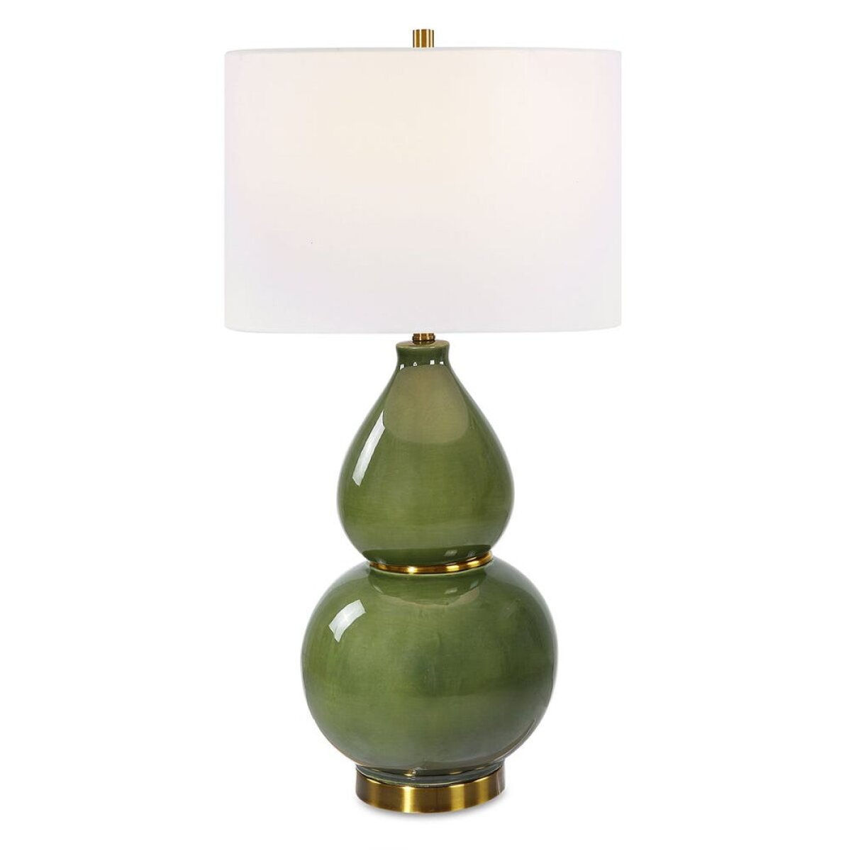 c7340ff9cf11bc8054a782c7d685d0b2 Gourd Table Lamp, Green - Image 1