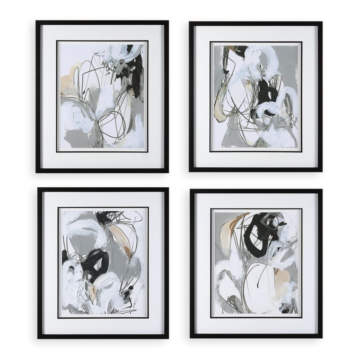 c751927103f93e90043d16c8e7226ff7 Tangled Threads Framed Prints, S/4 - Image 1