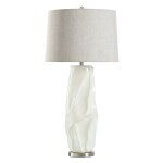 Icelandic Silver Ceramic Table Lamp