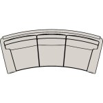 Manning Stationary Conversation Sofa 8-Way Tie 873-99