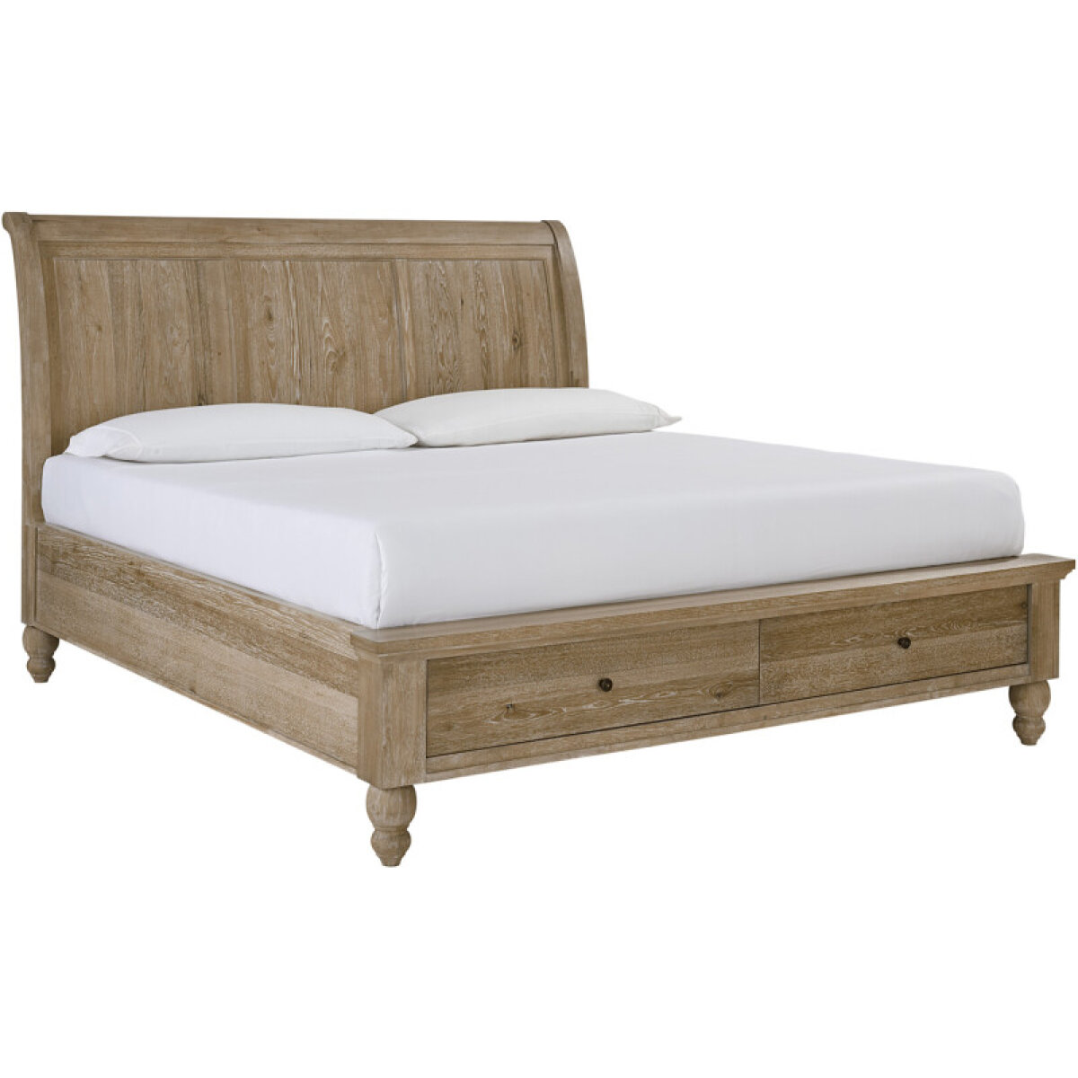 c8035695b4045aa98fc8c6bd6a470ba1 Cambridge Queen Sleigh Bed Hb - Image 1