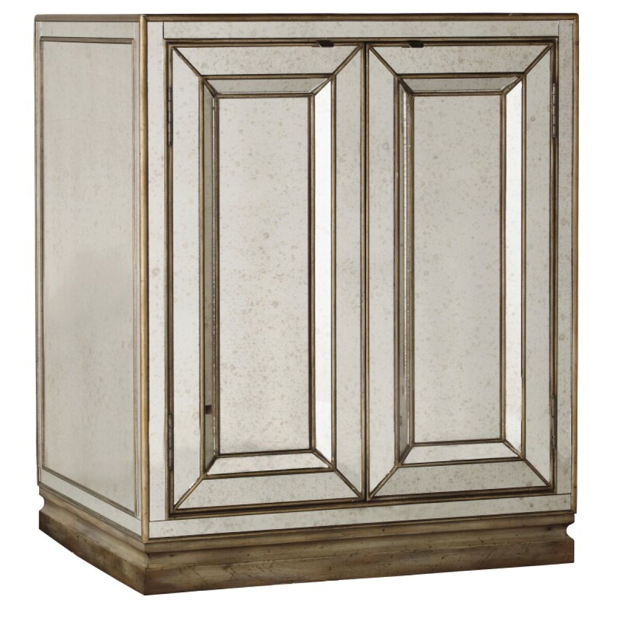 c839093c214b6cc18744f2f19c5d1287 Bedroom Sanctuary Two-Door Mirrored Nightstand - Visage - Image 1